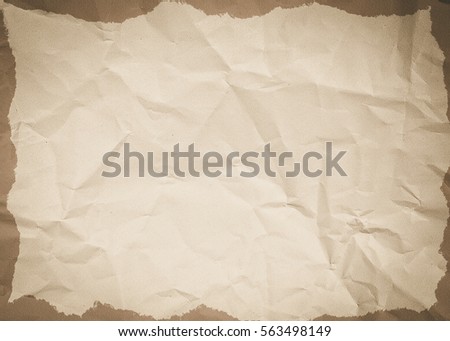 Old empty paper background. Paper texture.