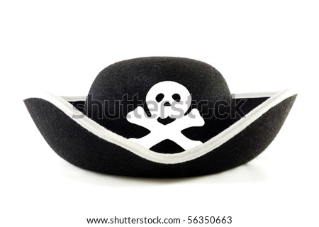 Piracy hat isolated on a white background