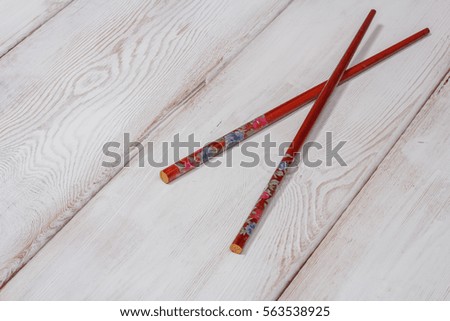 red chopsticks