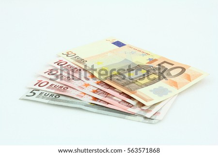 Money concept - Euro banknotes for investment, savings or gifts