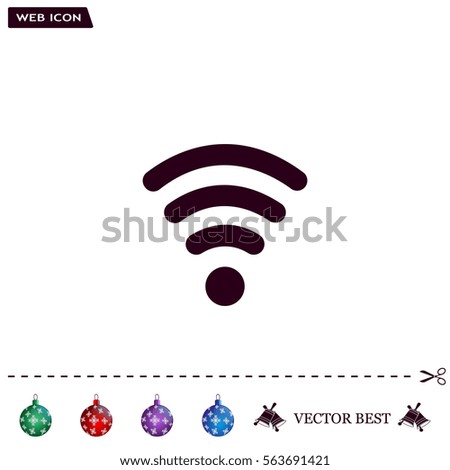 Wi-fi, web icon. vector design