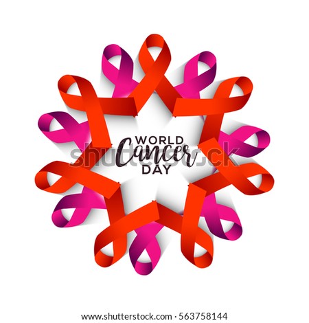 February 4, World Cancer Day Poster or Banner Background.
