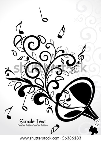 vector illustration of musical background