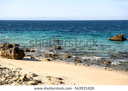 Beautiful isolated beach