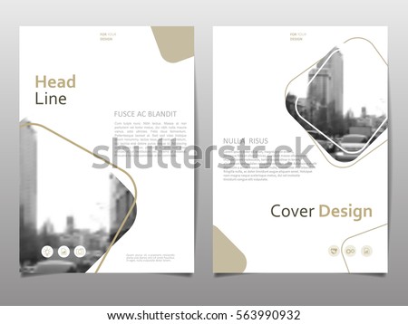 Cover design template for annual report. Abstract modern vector illustration. Cover presentation on a4. Abstract presentation templates. 