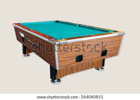pool table isolated on white background