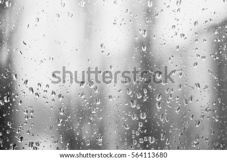 raindrops on glass, day