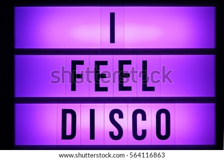 lightbox i feel disco