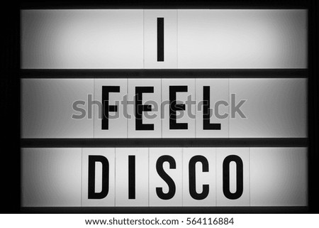 lightbox i feel disco