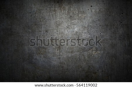 Grey grunge metal textured wall background Royalty-Free Stock Photo #564119002
