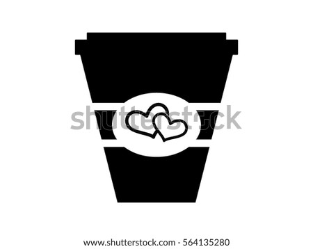 coffee cup, icon, vector illustration eps10