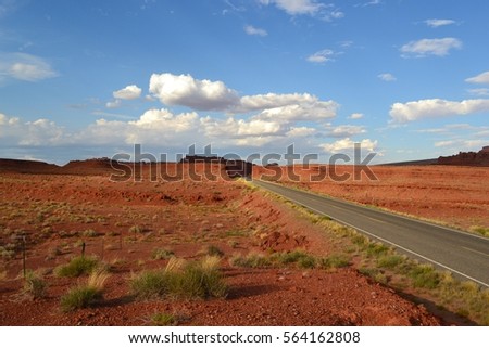 View of Monument Valley  on the Utah/Arizona border