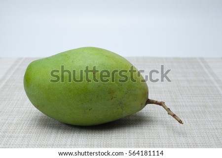 mango  over white background