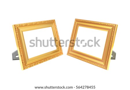 golden photo frame