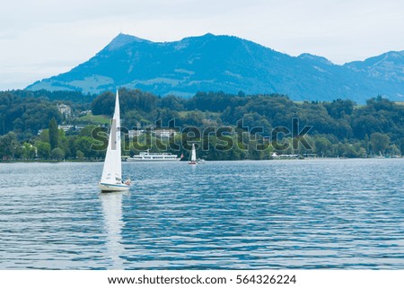 Sailing on Lake Lucerne