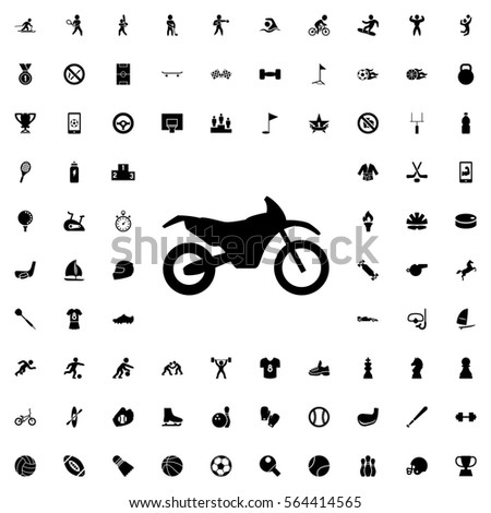 motorbike icon illustration isolated vector sign symbol