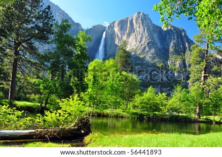 Upper Yosemite Falls, Yosemite National Park, California Royalty-Free Stock Photo #56441893