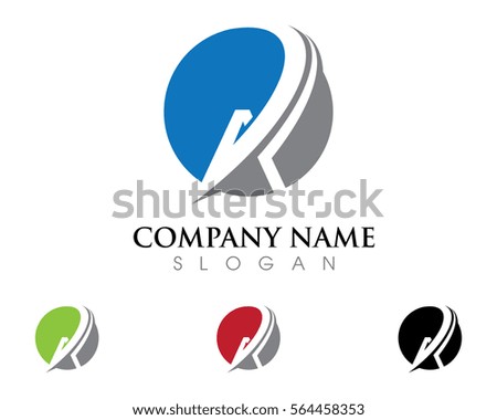 A Letter Logo Business professional logo template