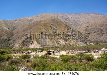 Cemetery in province of Jujuy