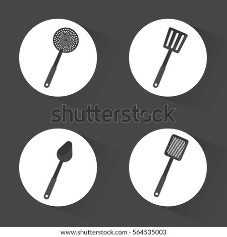 kitchen supplies icon image vector illustration design 