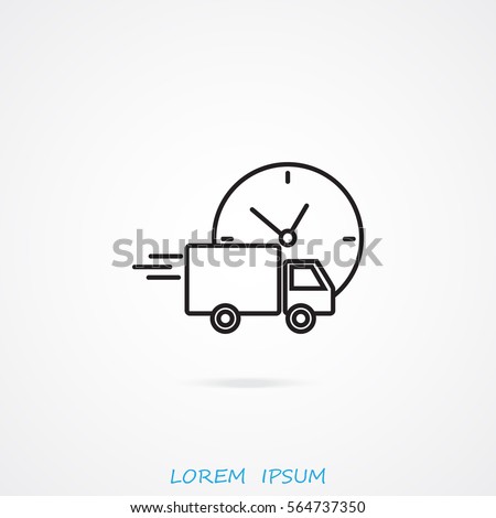 Line icon-  delivery express