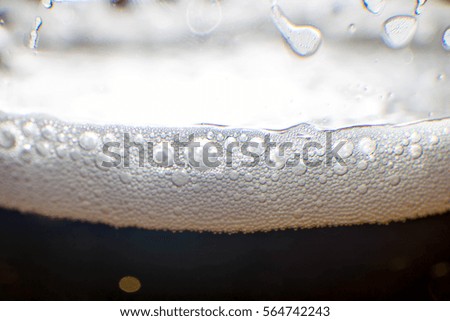beer foam macro picture useful for background