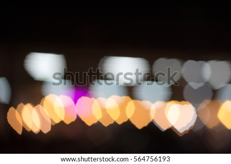 bokeh lighting on night