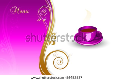 Concept of coffee menu.Vector illustration. JPG available in my gallery.