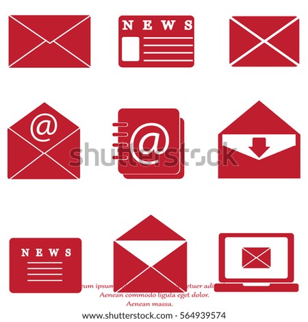 Set of Email Icons