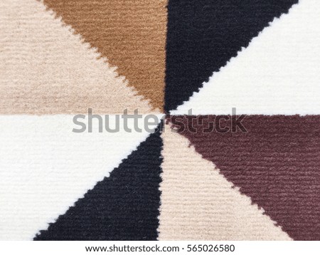 Close up of colorful carpet texture