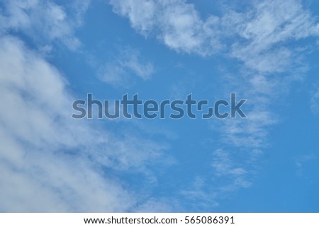 Blue sky and could