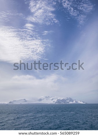Antarctic ices and majestic glaciers