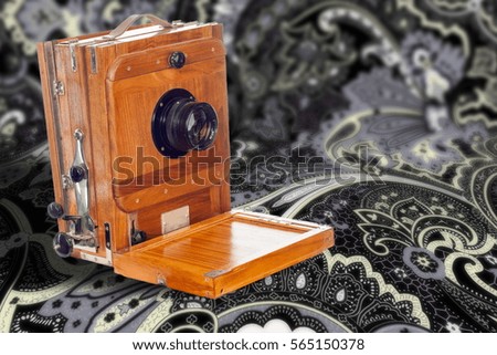 The old camera. texture. Photographed in the studio