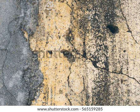 Grunge smooth and rough dirty cement wall or crack texture and background