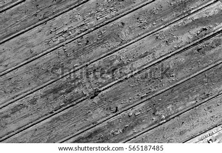 Weathered black and white painted wooden wall texture.Abstract background and texture for design.