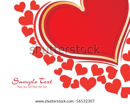 vector illustration of wallpaper for valentine day
