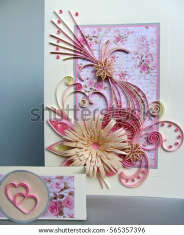 Paper quilling card