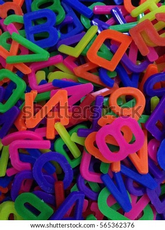 Abstract alphabet background