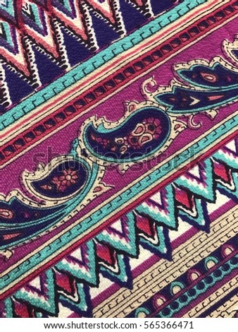 The beautiful of art fabric Batik Pattern 
