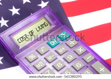 American national flag and costs of living