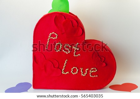 box of love letters . handmade
