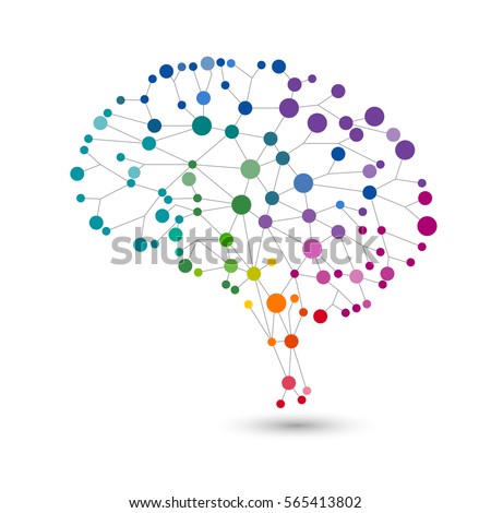 Creative concept of the human brain, eps10 vector