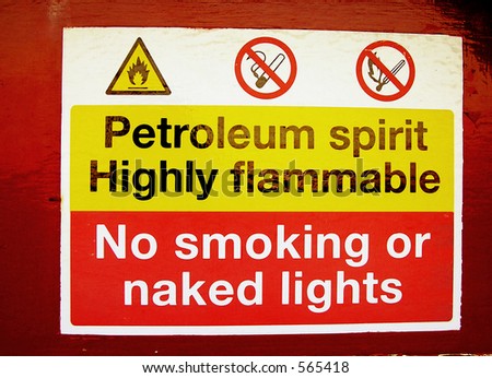 Petrol Sign Highly Flammable