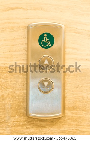 Disabled elevator buttons.