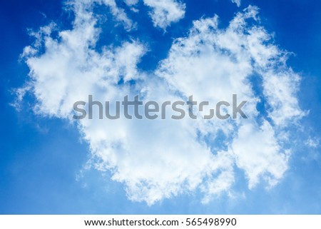 blue sky and white clouds, sky background