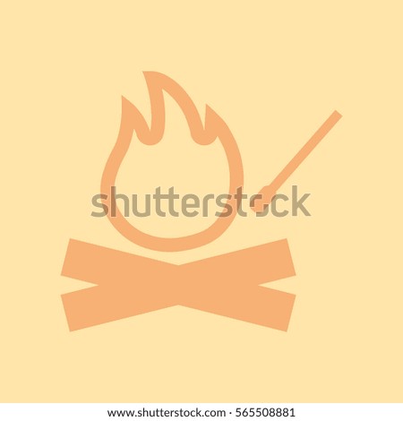 fire and match, bonfire