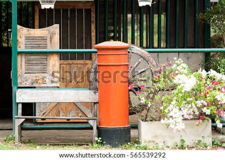 Postbox in the garden
