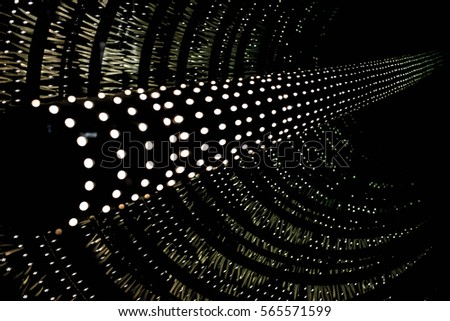 Vortex of shimmering lights. A swirling abstract infinity background 