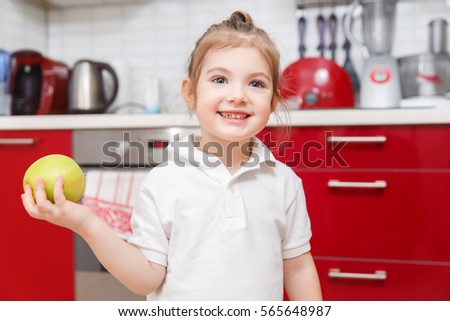 Photography of child with apple