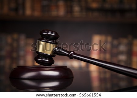 Court gavel,Law theme, mallet of justice